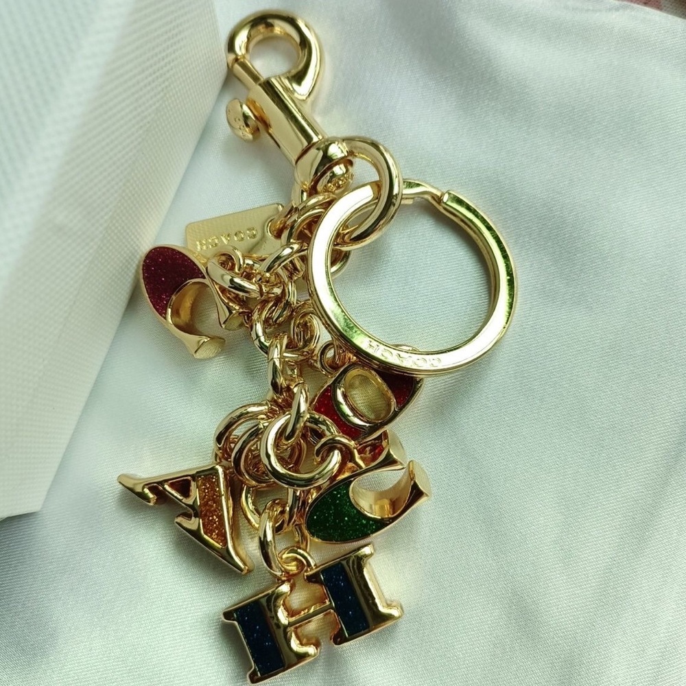 Gold Multicolor Keychain